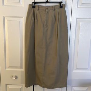 Vintage Ralph Lauren - Maxi Straight Khaki Skirt